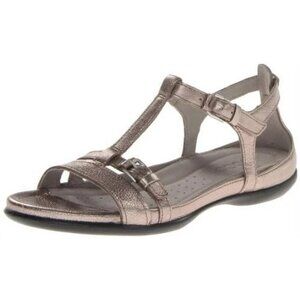 ECCO Women's Flash T-Strap Dress Sandal,Warm Grey, 35 EU/4-4.5 M US